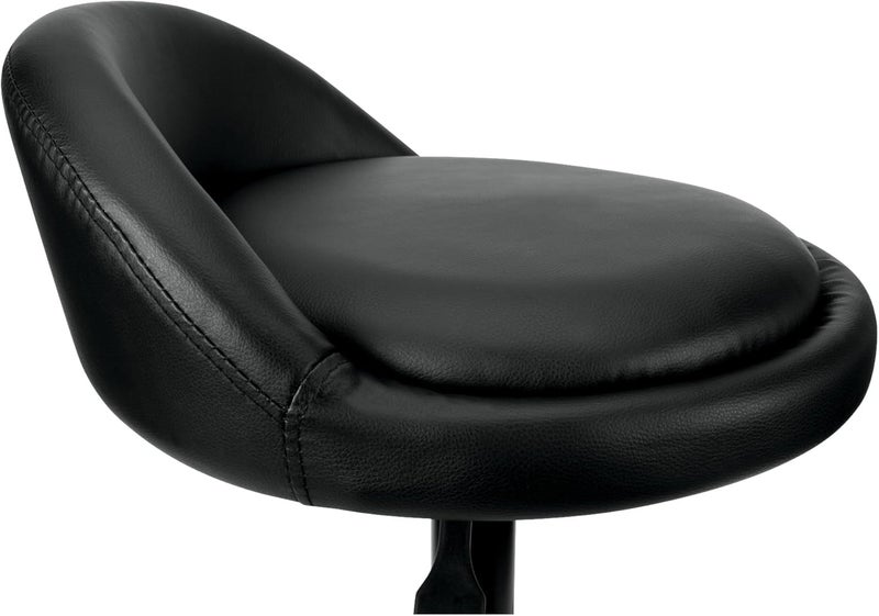 Performance Tool W85011 Pneumatic Swivel Bar Stool with Back Support, 360-Degree Swivel, Heavy Duty Steel Frame, Black - Image 4