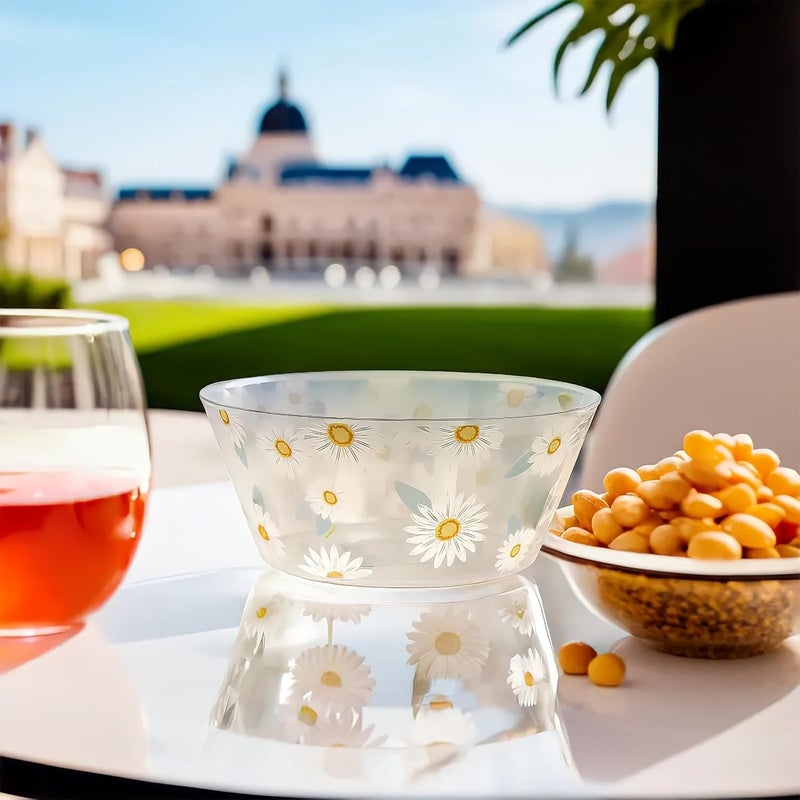 Unique Fresh Daisy Plastic Serving Bowl  10 x 10 1 Piece  Perfect Serveware for Seasonal Gatherings and Everyday Use - Image 2