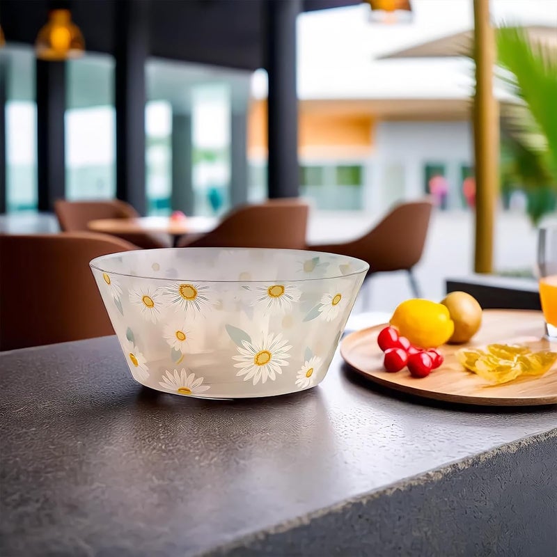 Unique Fresh Daisy Plastic Serving Bowl  10 x 10 1 Piece  Perfect Serveware for Seasonal Gatherings and Everyday Use - Image 3