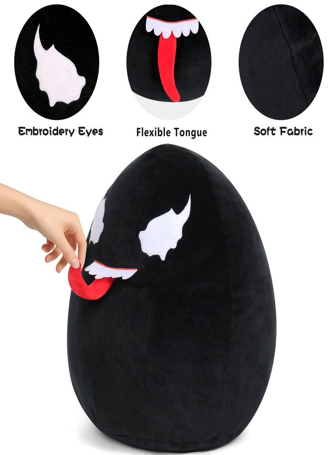 JellyMallow 16 in Venom Plush, Venom Stuffed Animals with Flexible Tongue, Jumbo Stuffed Animal Soft Pillow Cuddle Plushies Toy Gifts for Kids Boy Girls - Image 2