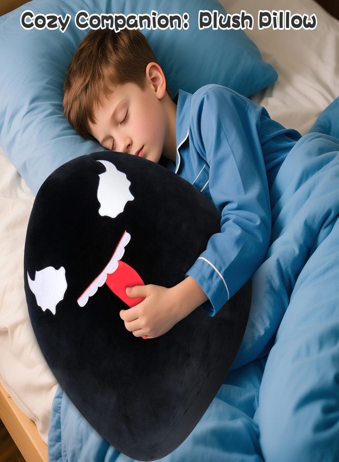 JellyMallow 16 in Venom Plush, Venom Stuffed Animals with Flexible Tongue, Jumbo Stuffed Animal Soft Pillow Cuddle Plushies Toy Gifts for Kids Boy Girls - Image 3