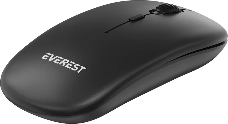 ايفرست ماوس لاسلكي SM-BT12 أسود 2.4 جيجاهرتز + بلوتوث