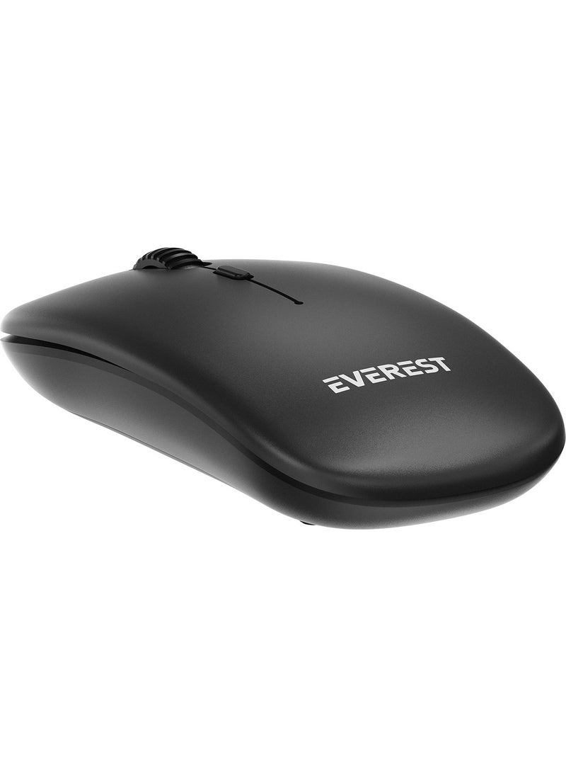 SM-BT12 Black 2.4 Ghz + BT Wireless Mouse