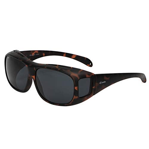 yodo Fit Over Glasses Sunglasses with Polarized Lenses for Men and Women, Matt Leopard - Image 1
