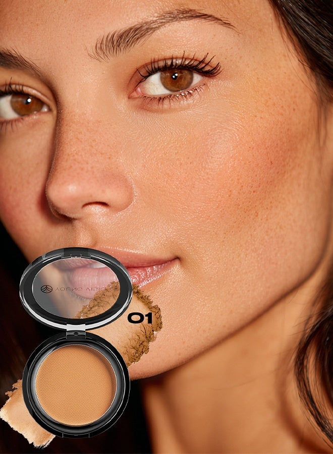 YOUNG VISION Matte Bronzer Contour Powder Natural Highlighter For Face Sculpting Sun Kissed Look | Oil Control & Waterproof | Ultra Fine Texture 01 - Image 2