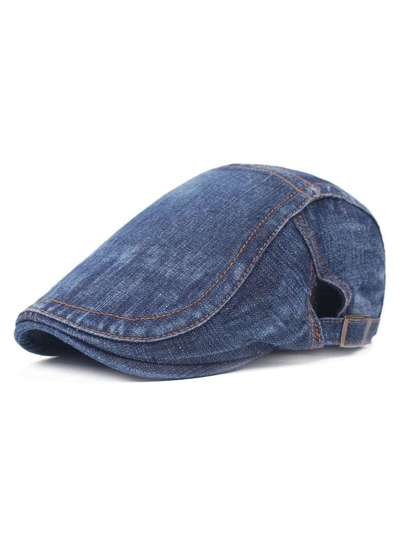 Loquat Denim Beret Dark Blue 