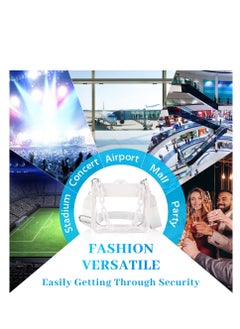 SYOSI Clear Bag Stadium Approved Clear Concert Purse for Women Clear Crossbody Handbag for Concerts Festivals Sports Events  - Image 3
