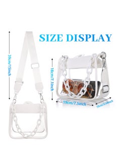 SYOSI Clear Bag Stadium Approved Clear Concert Purse for Women Clear Crossbody Handbag for Concerts Festivals Sports Events  - Image 4