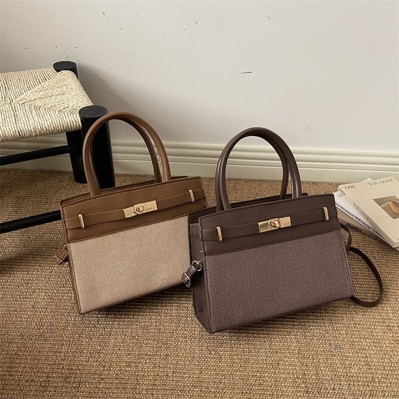 Women's Color-Block Small Square Crossbody Bag - Image 2