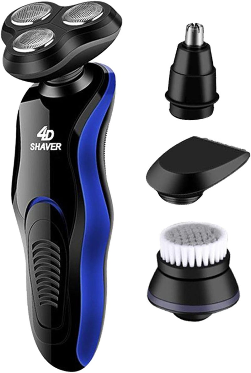klarako4D Floating Rechargeable Washable Men's Cordless Electric Shaver for Men Wet&Dry Beard Nose Hair Face Razor, for home,office,travel and business klarako4 in 1 - Image 2