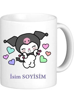 Porcelain Personalized Anime Kuromi Kawaii White Porcelain Mug White Birthday 300 - 399 ml 1
