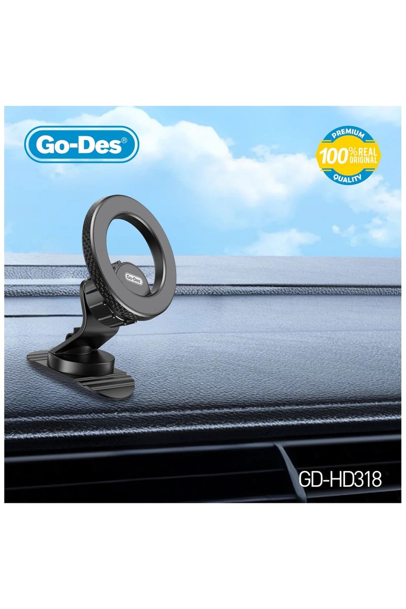 GO-DES 2in1 Magnetic Car Phone Holder Dashboard Air Vent Mount Magsafe Strong Magnet 360 Rotation - Image 4
