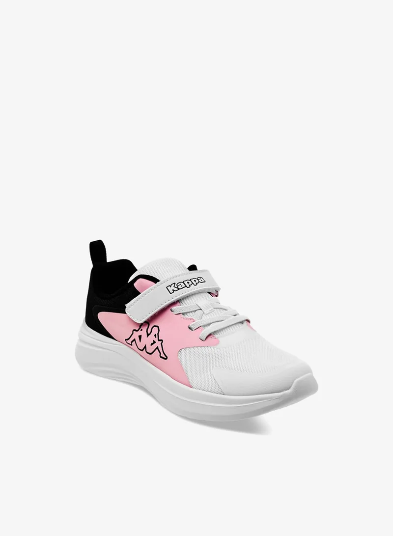 Kappa Girls' Colourblock Sports Shoes With Hook And Loop Closure