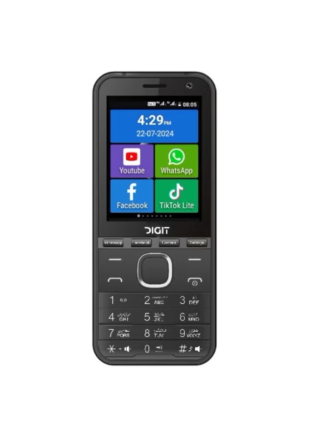 DIGIT Z1 (4G) Mobile Phone, 1GB RAM + 8GB ROM, 2.8-Inch Touchscreen, Quad-Core Processor, 2500mAh Battery, Black - Image 1
