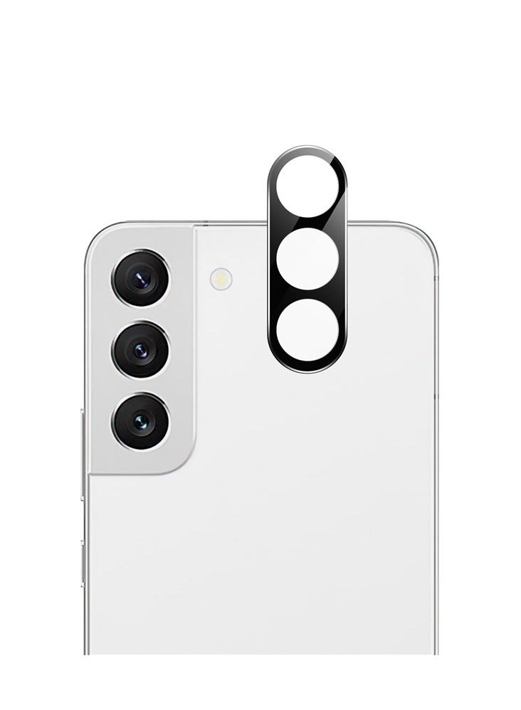 موكوم زجاج واقي للكاميرا لهاتف Samsung S23 + Plus HD زجاج مقسى شفاف غطاء عدسة الكاميرا مضاد للخدش أسود - Image 1