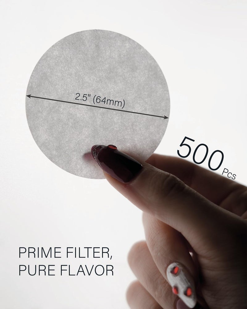 Bake Choice 500-Count Replacement Paper Filters - Round Disposable Coffee Filters Paper Compatible with Aeropress Coffee Makers for Brewing Tea and Coffee - Image 4