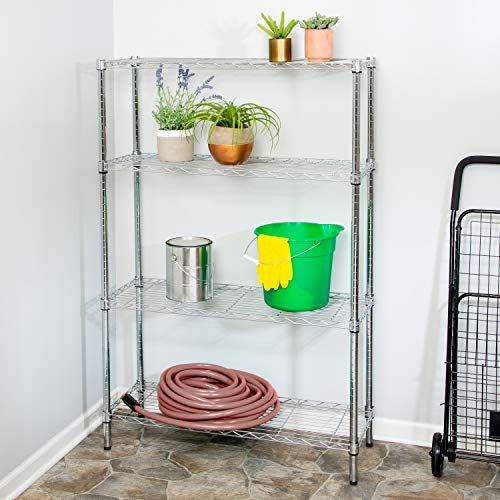 Honey Can Do Honey-Can-Do SHF-01906 4-tier chrome shelving unit-250 lbs, 4-Tier - Image 2