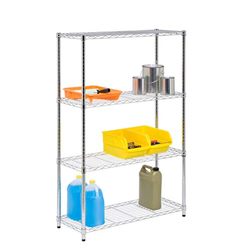 Honey Can Do Honey-Can-Do SHF-01906 4-tier chrome shelving unit-250 lbs, 4-Tier - Image 4