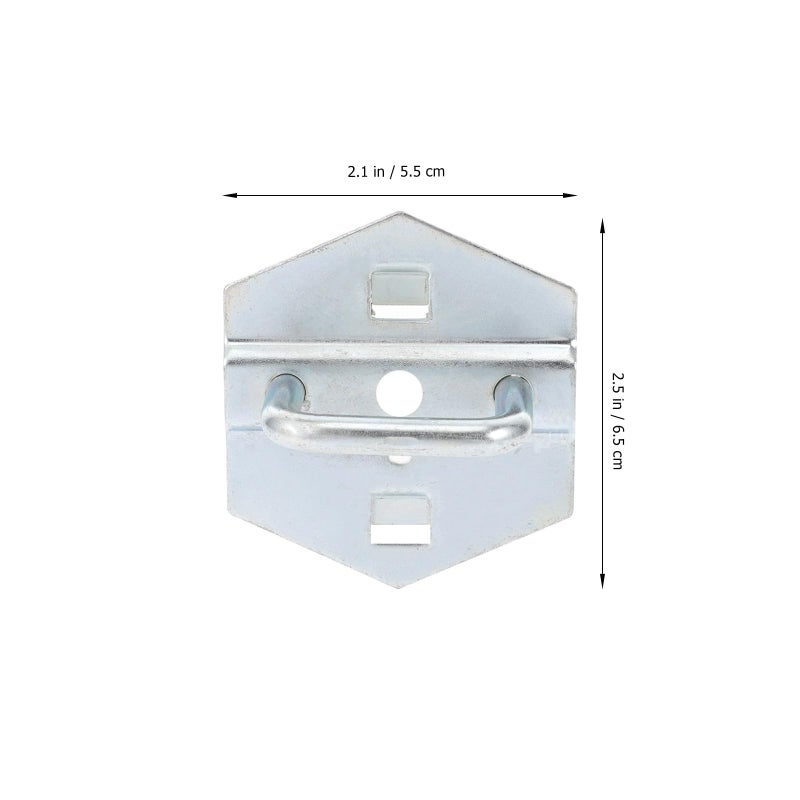 6 Pcs U Shaped Heavy Duty Metal Hooks For Garage Workshop Pegboard Storage Accessories - Image 3