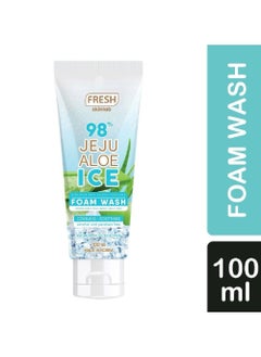 SKINLAB 98% jeju aloe ice with aloe vera extract from jeju foam wash 