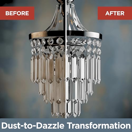 Goodscious Sparkle Plenty Chandelier Cleaner Drip Dry Spray No Wipe - Dust Remover & Streak Free Glass Cleaner Spray for Chandeliers Crystals & Window Screen Surface - All Purpose Cleaning Supplies (32 oz) - Image 2