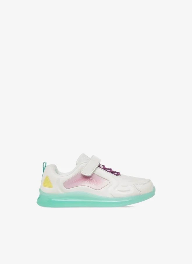 كابا حذاء رياضي بناتي بأربطة لاصقة وتصميم ملون