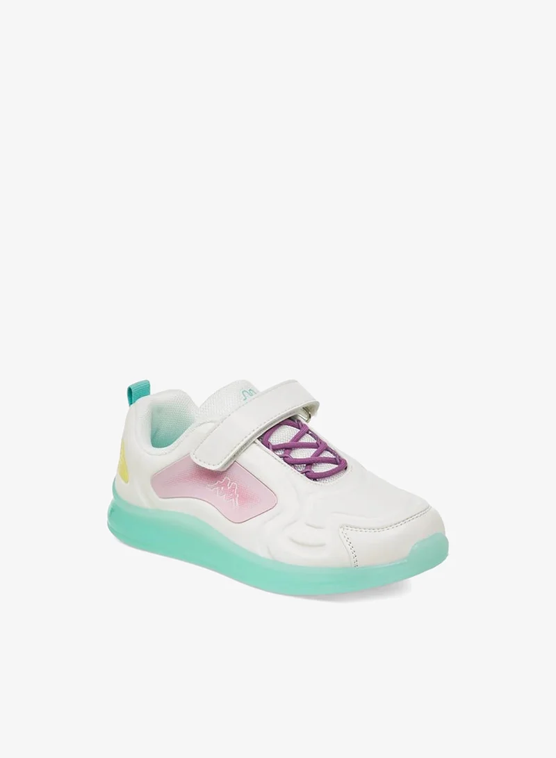 Kappa Girls Colourblock Hook and Loop Sneakers