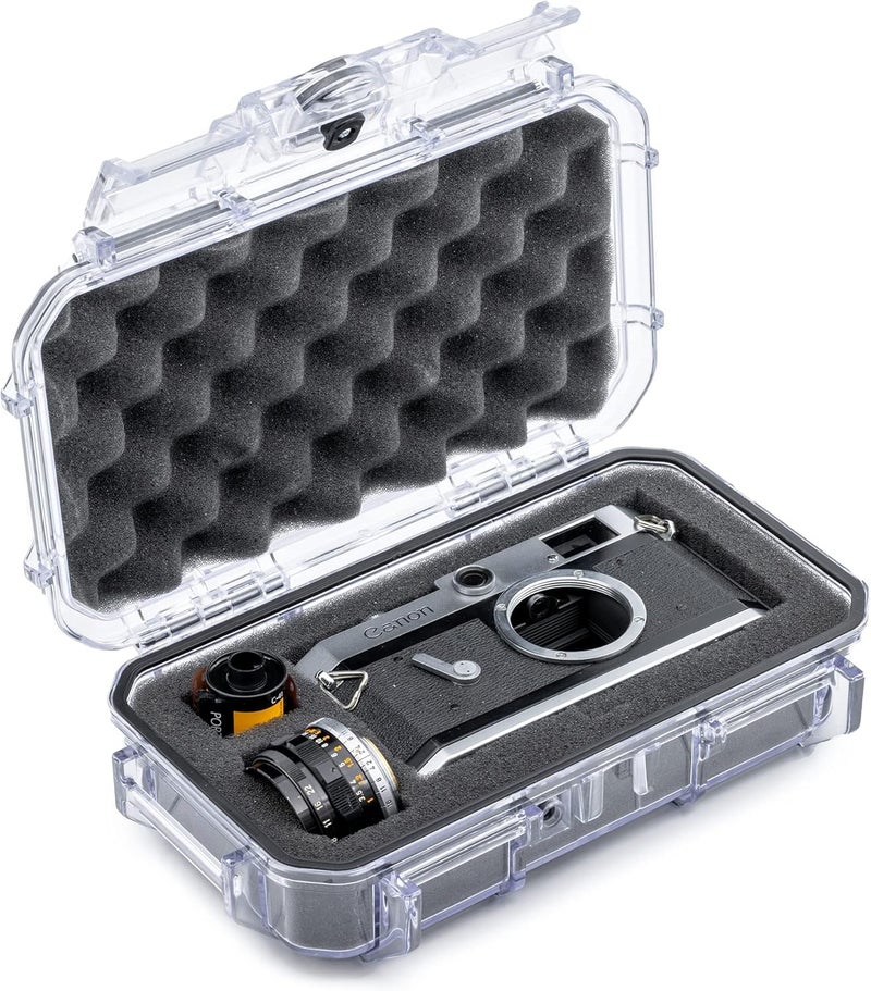 EVERGREEN 56 Waterproof Dry Box Protective Case with Pick & Pluck Foam - Travel Safe/Mil Spec/USA Made - for Cameras, Phones, Camping, Fishing, Hiking, Water Sports, Knives, Survival (Clear) - Image 1