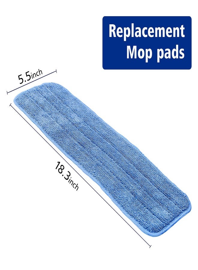 Pokin Replacement Washable Microfiber Absorbing Mop Head - Compatible with E-Cloth Deep Clean Mop Head, Wet & Dry Cleaning Cloth Refills for All Hard-Floor (Blue) 6Pack - Image 4