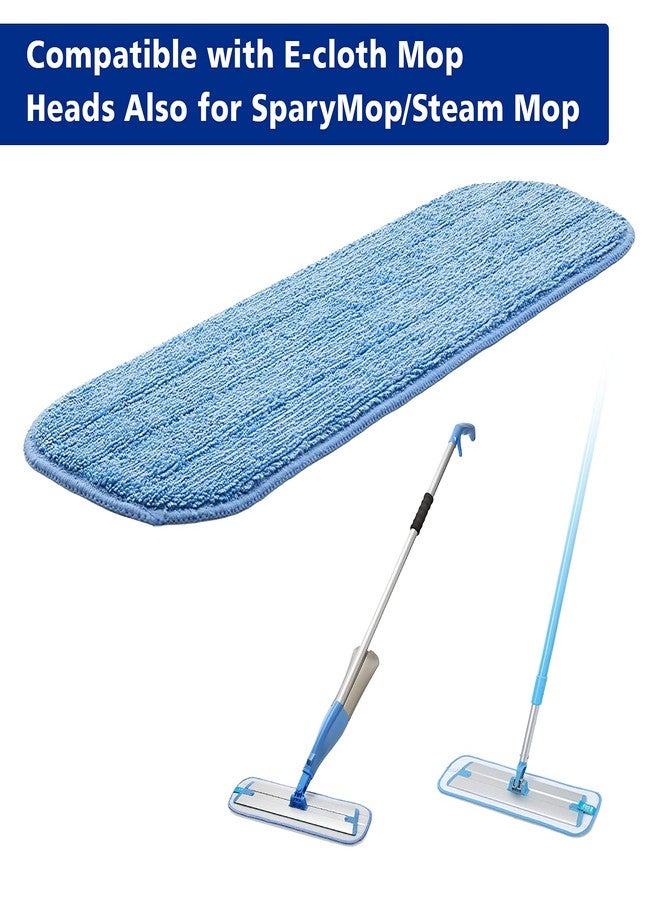 Pokin Replacement Washable Microfiber Absorbing Mop Head - Compatible with E-Cloth Deep Clean Mop Head, Wet & Dry Cleaning Cloth Refills for All Hard-Floor (Blue) 6Pack - Image 2