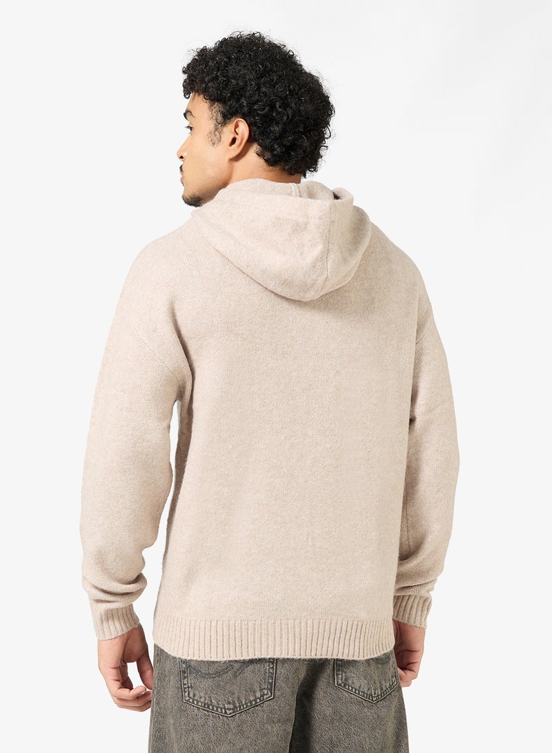 JACK & JONES Logo Regular Fit Knitted Pullover Hoodie - Image 2