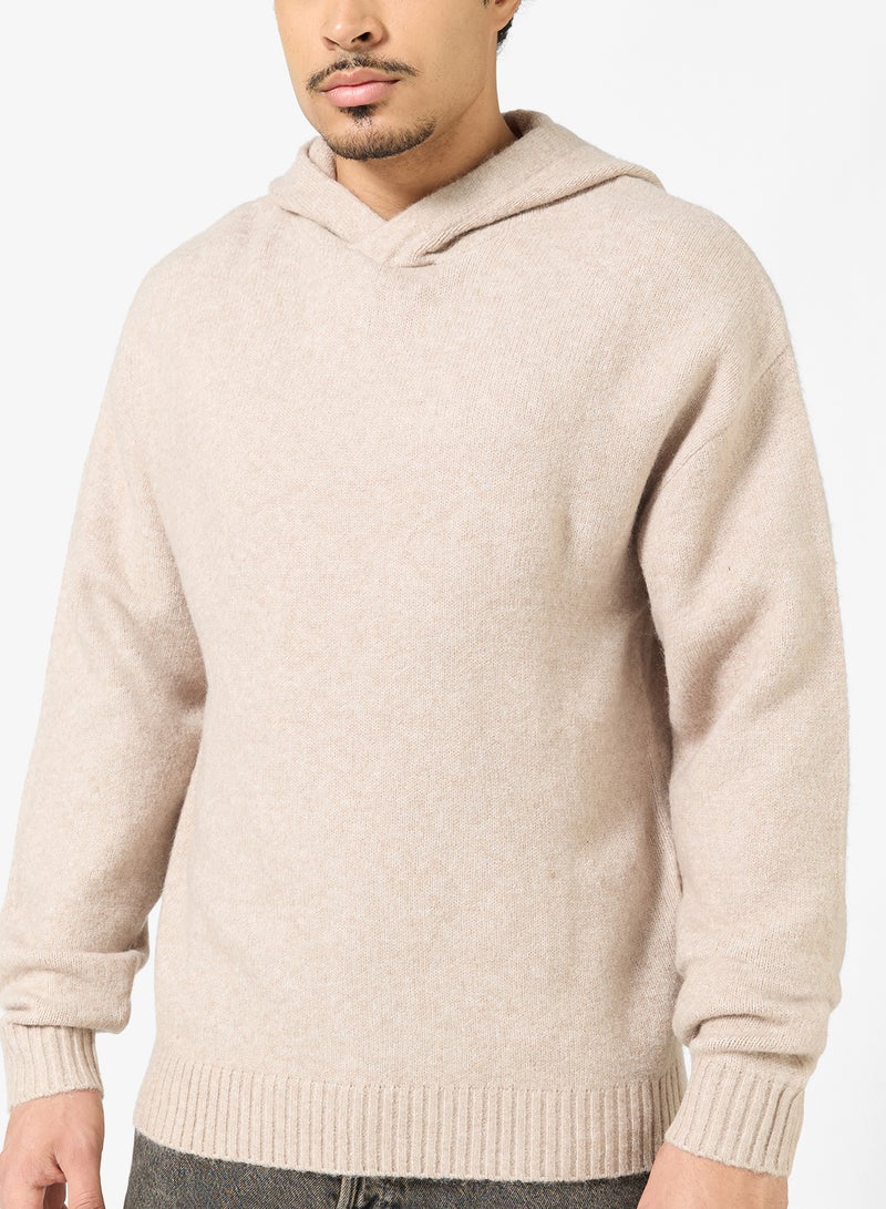 JACK & JONES Logo Regular Fit Knitted Pullover Hoodie - Image 3