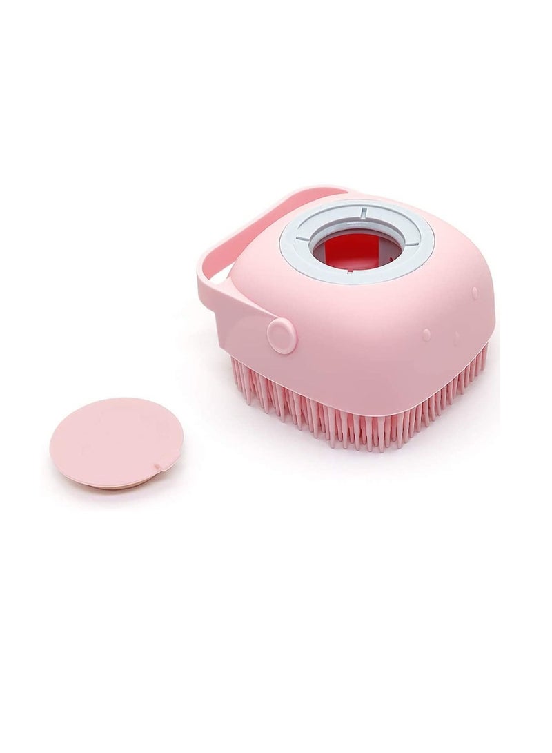 AS SEEN ON TV فرشاة استحمام من السيليكون 2 في 1 مع موزع شامبو للنساء، مجموعة من 3 قطع - Image 3