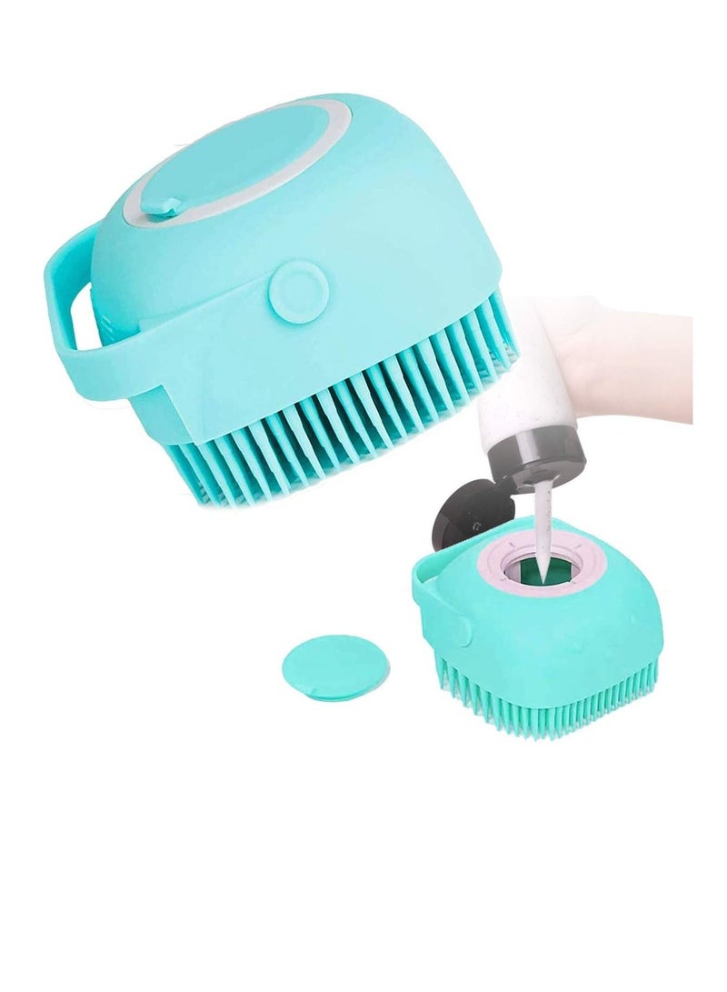AS SEEN ON TV فرشاة استحمام من السيليكون 2 في 1 مع موزع شامبو للنساء، مجموعة من 3 قطع - Image 2