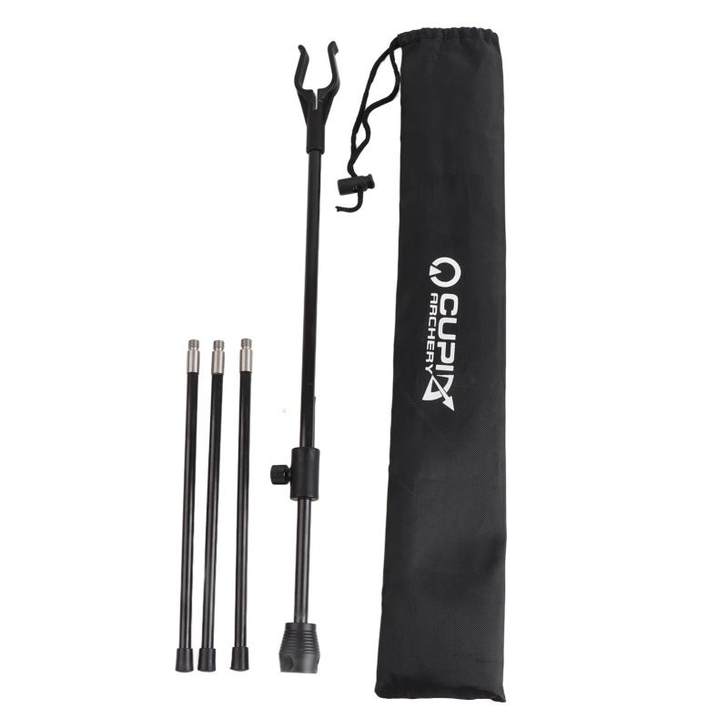 CUPID Recurve Bow Stand Adjustable Bow Holder Rack Fiberglass - Lightweight Detachable Archery Stand for Outdoor Hunting Shooting - Image 1
