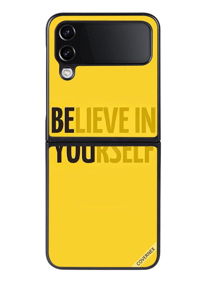Covernex Protective Case Cover For Samsung Galaxy Z Flip 4 Believe In Yourself - Image 1