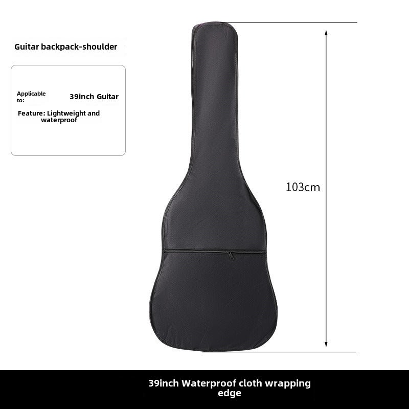 Generic Padded Guitar Backpack for Electric Guitar Bass 39 inch-waterproof backpack [cloth edge]] 