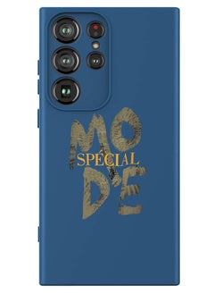 Theodor Protective Slim Fit Case Liquid Silicone Cover with Full Body Protection Anti-Scratch Shockproof Case For Samsung Galaxy S24 Ultra (Blue) - Mode special  - Image 1