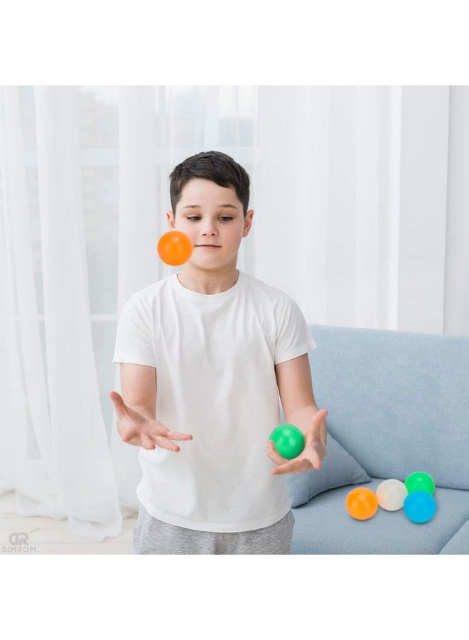 DIMROM 8 Pcs Squishy Balls Fidget Toys For Kids Sticky Ball Sticky Stress Relief Balls Anxiety Relief Ball Durable Toy Sticky Balls Fidget Toy Pack Glow In The Dark Balls For Ceiling Toys For Kids - Image 5