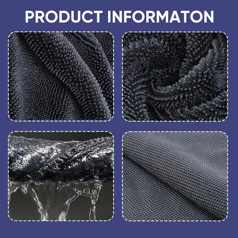 YEVON 2PCS Magic Bathroom Drying Cloth – Super Absorbent Microfibre Towel for Streak-Free Cleaning - Image 4