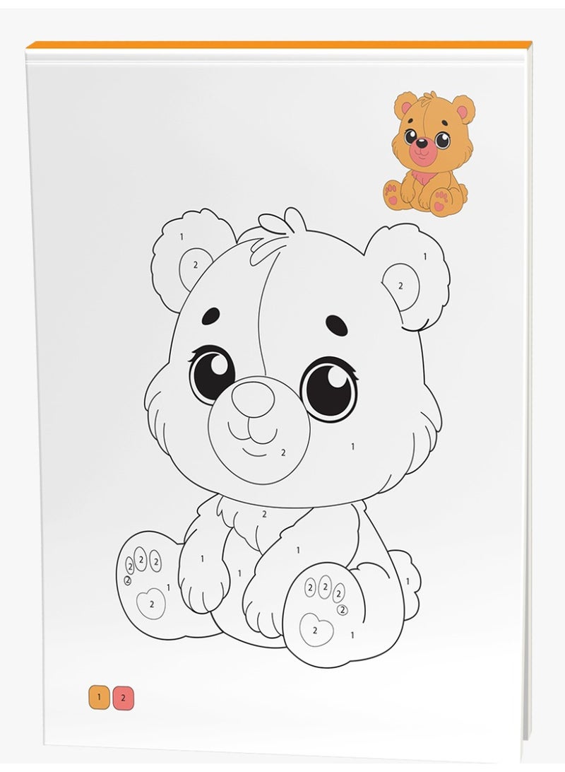 Coloring Book For Children Aged 3 to 4 Years, Made Of Cardboard, 17 cm x 24 cm - Image 4