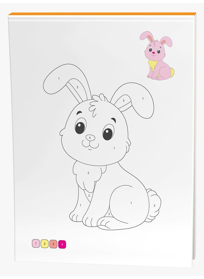 Coloring Book For Children Aged 3 to 4 Years, Made Of Cardboard, 17 cm x 24 cm - Image 2