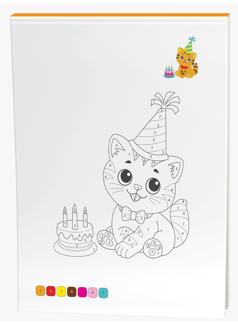 Coloring Book For Children Aged 3 to 4 Years, Made Of Cardboard, 17 cm x 24 cm - Image 5