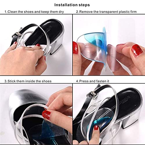 Bolt Arch Support Insoles Fits for Flat Feet & Plantar Fasciitis Orthotic Arch Pads for Women and Men, Gel High Cushion - 2 Pairs - Image 5