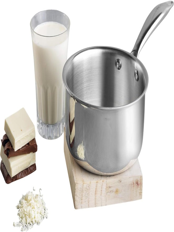 VINOD وعاء حليب فينود بلاتينيوم ثلاثي الفولاذ المقاوم للصدأ، 14 سم - Image 1