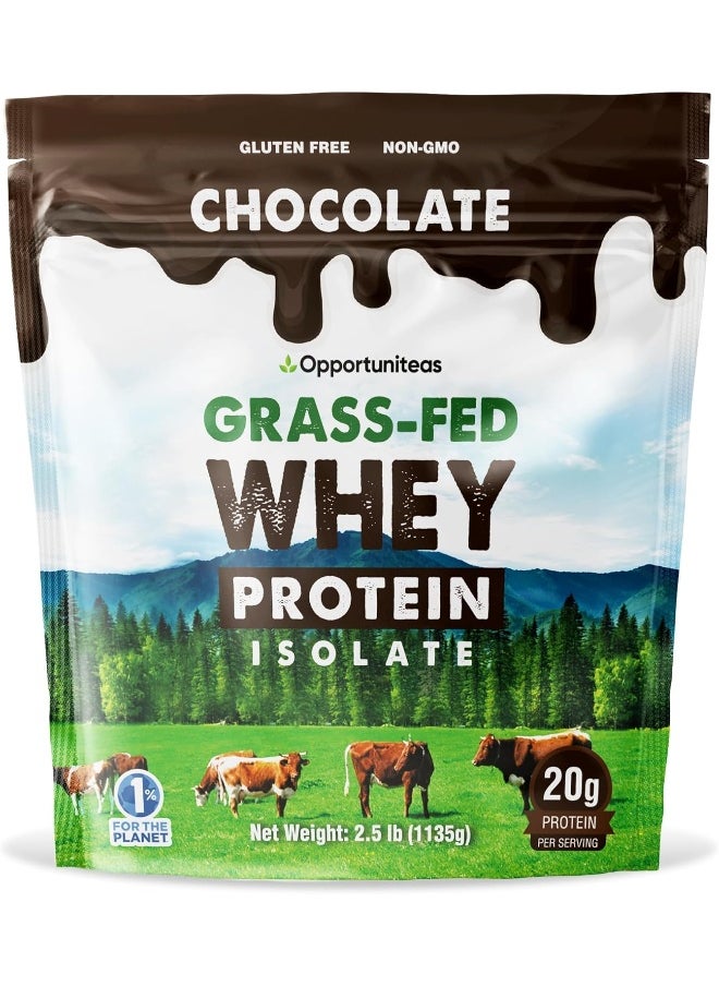 Opportuniteas Grass Fed Chocolate Whey Protein Isolate Powder  - Image 1