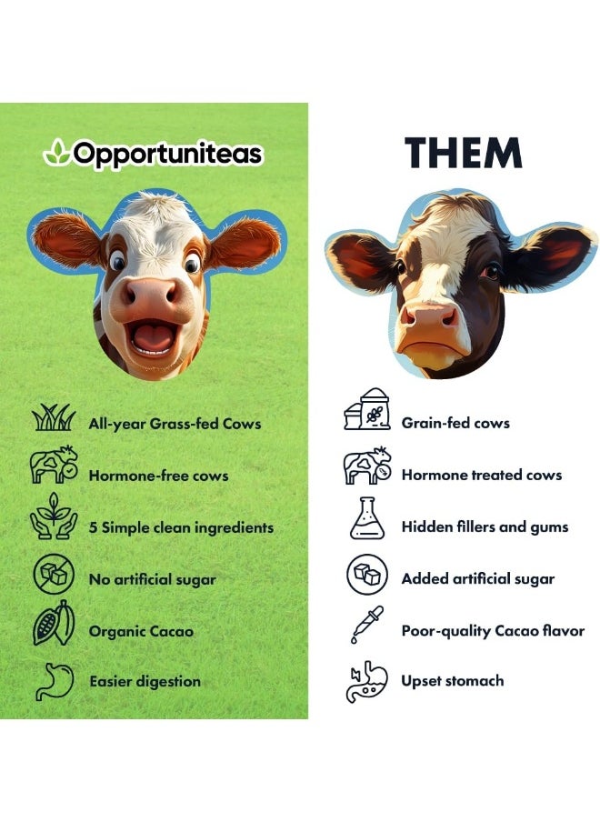 Opportuniteas Grass Fed Chocolate Whey Protein Isolate Powder  - Image 5