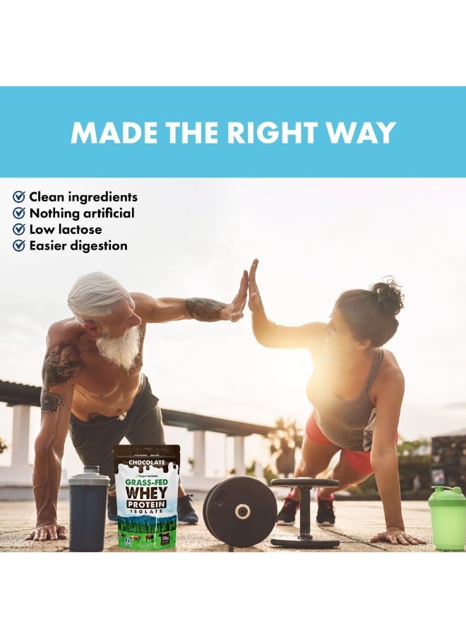 Opportuniteas Grass Fed Chocolate Whey Protein Isolate Powder  - Image 4