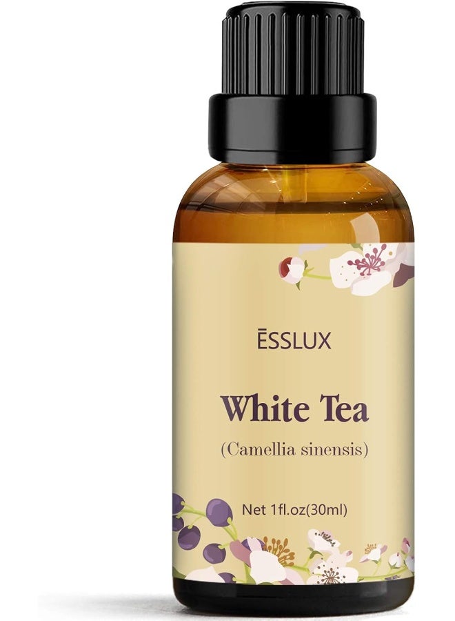 ESSLUX White Tea Essential Oil, Aromatherapy Essential Oils for Diffuser, Massage, Soap, Candle Making, Home Fragrance, 30 ml - Image 1