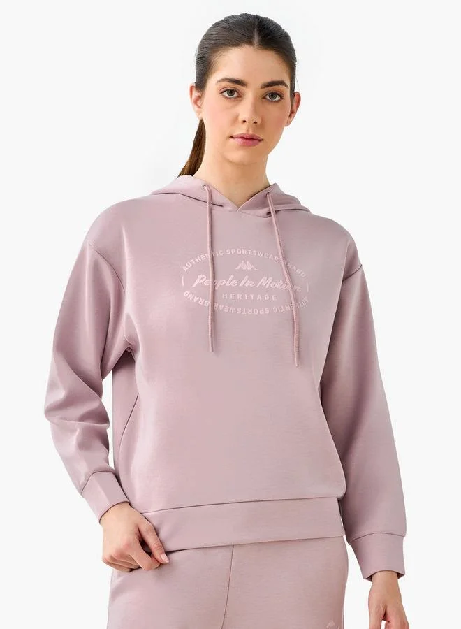 Kappa Kappa Women Printed Hooded Sweatshirt
